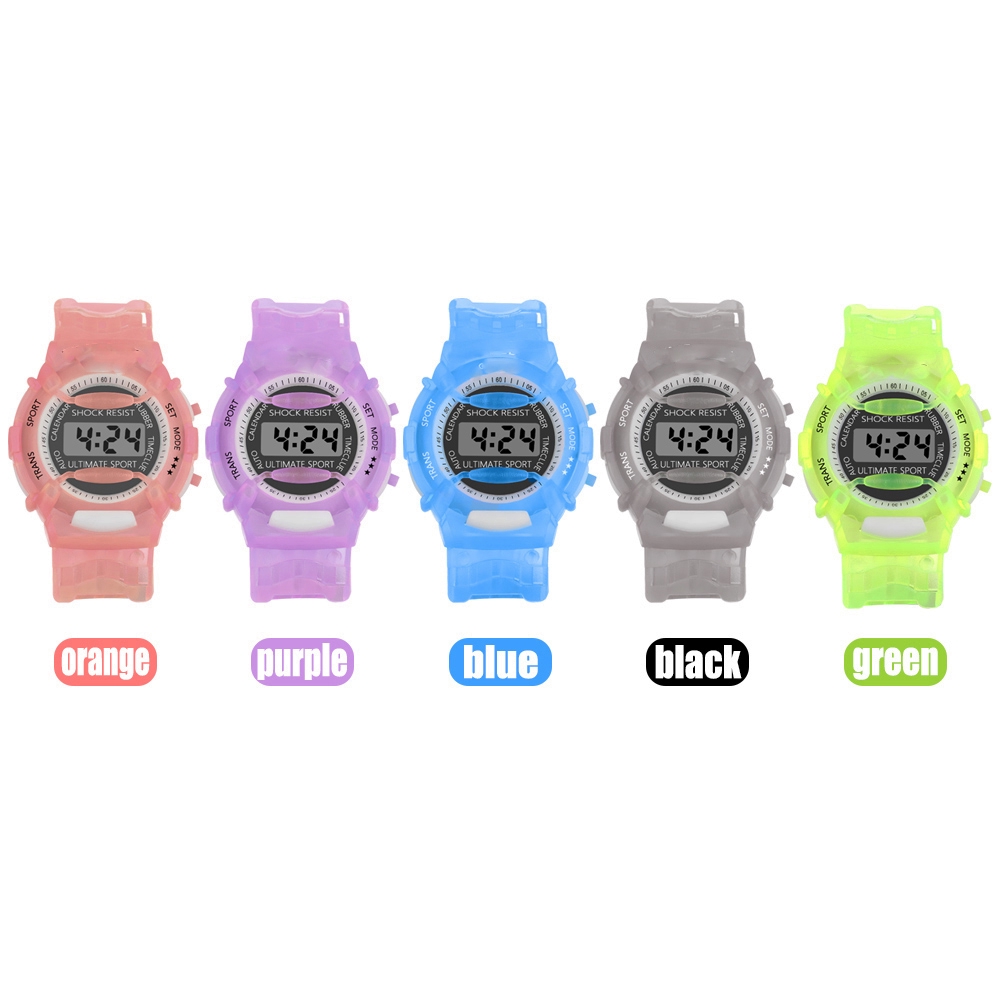 Boys Girls Children Students Digital Wrist Sport Watch Students Time Electronic Digital LCD Wrist Watch