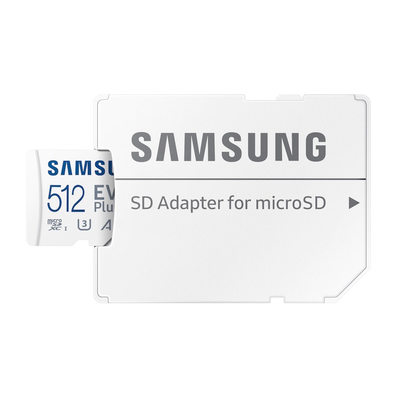 Thẻ nhớ microSDXC Samsung Evo Plus MB-MC512KA 512GB upto 130MB/s C10 U3 kèm Adapter (Bảo hành 5 năm)