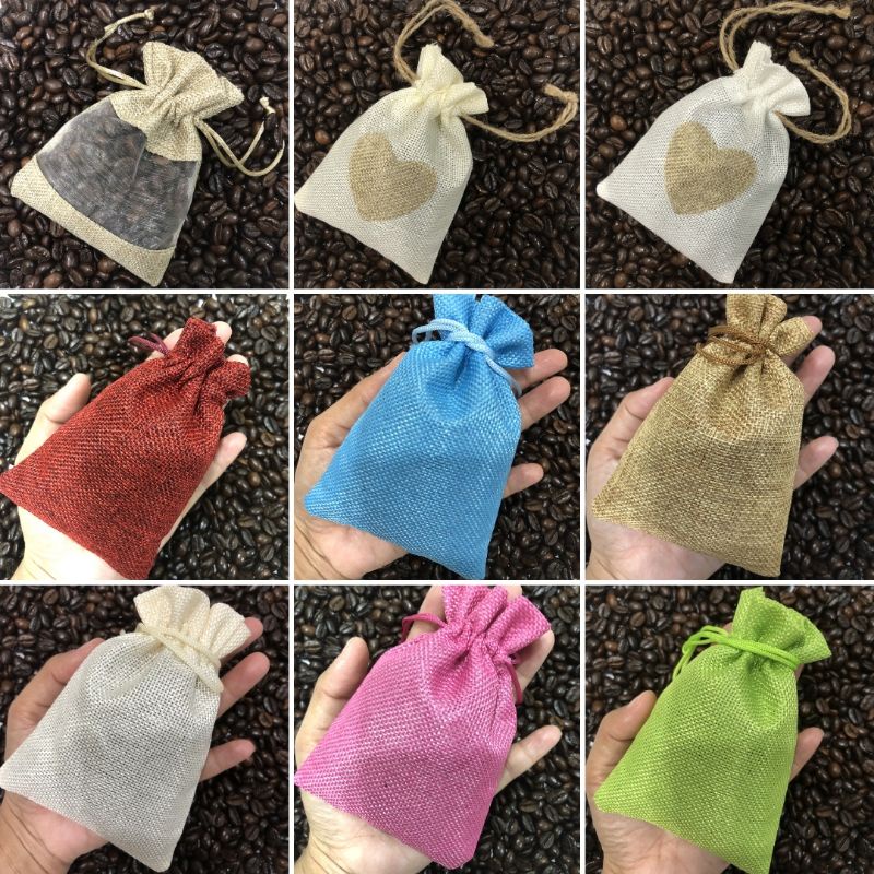 Túi thơm cà phê hạt rang mộc nguyên chất 100% 100GRAM khử mùi xe ô tô/phòng ngủ/toilet/tủ quần áo..