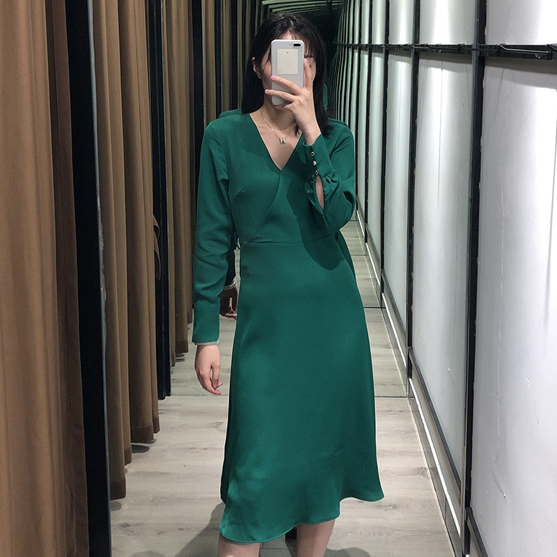 Đầm midi h&m hàng Sale giá gốc