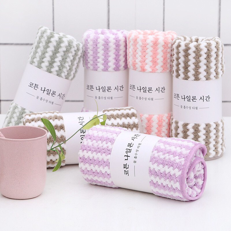 KHĂN MẶT LÔNG CỪU HÀN QUỐC COTTON SIÊU MIỀM MỊN THẤM NƯỚC
