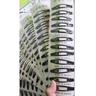 VỈ KẸP TÓC ĐEN 12 CÁI