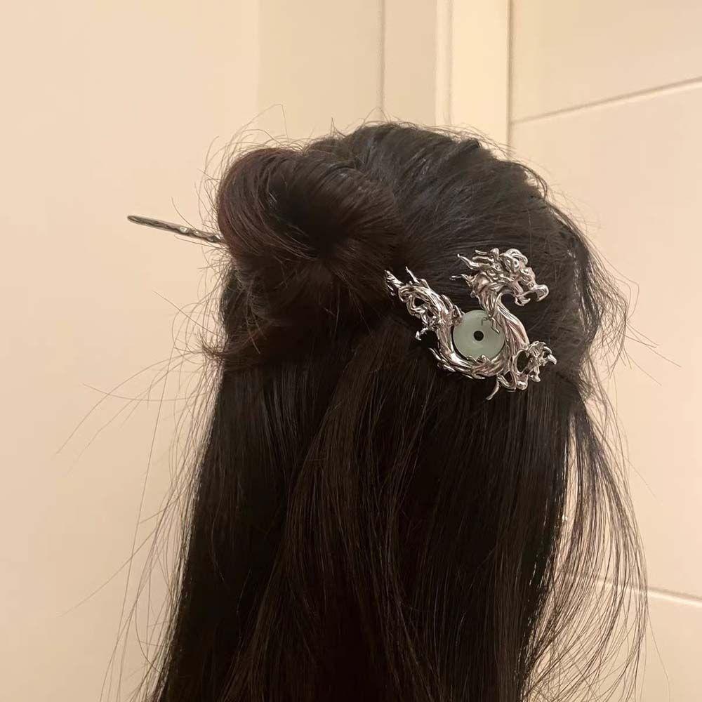 PRESTON Kẹp Tóc Hình Rồng Thời Trang Cho Nữ