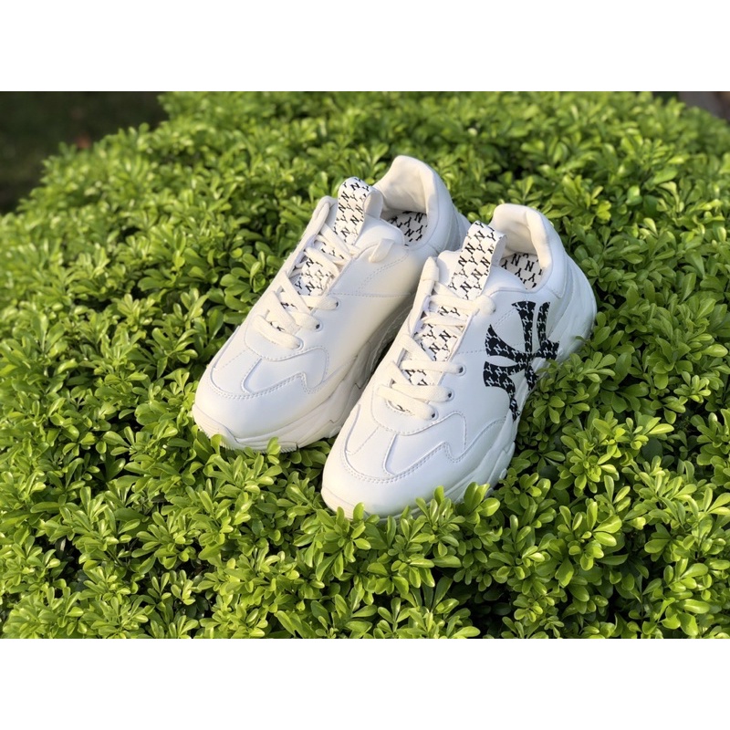 Chính hãng Giày Sneaker MLB Chunky Monogram NY Đen