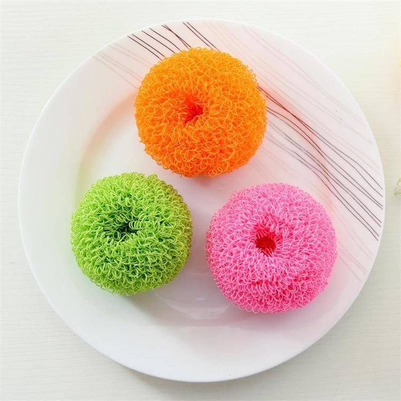 1 Bóng Rửa Chén Nano Bằng Sợi Tre Đa Chức Năng Tiện Dụng Cho Nhà Bếp