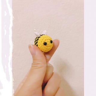 Móc khoá con ong handmade bằng len cute