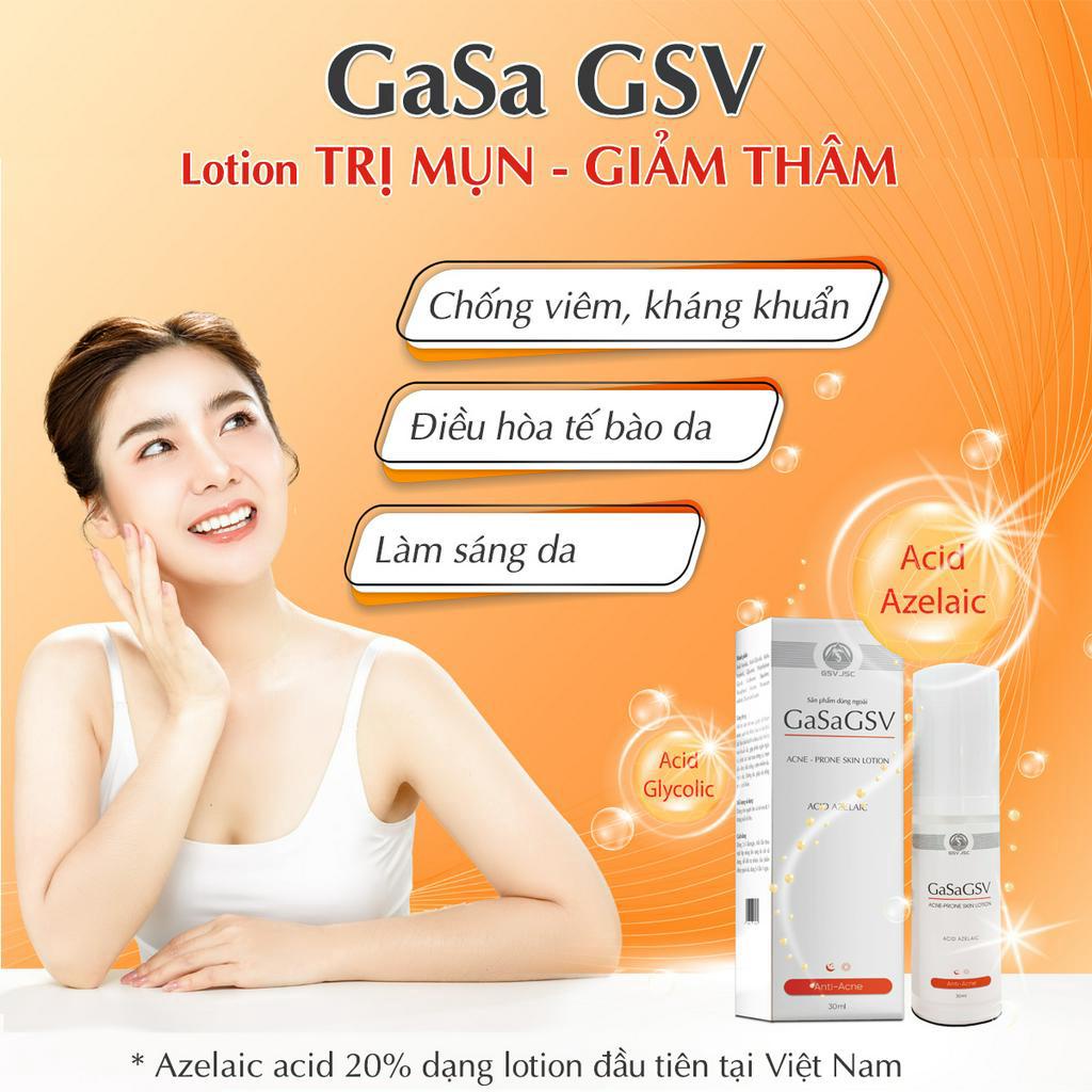 GasaGSV - Giúp cải thiện tình trạng thâm mụn và giúp giảm mụn trứng cá Gasa GSV