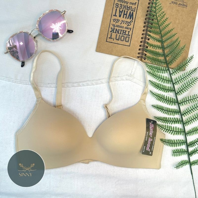 Áo lót nữ, ngực không gọng mút mỏng, chip chất su co dãn, nội y Thái Lan cao cấp, Sister hood 202, Sinny