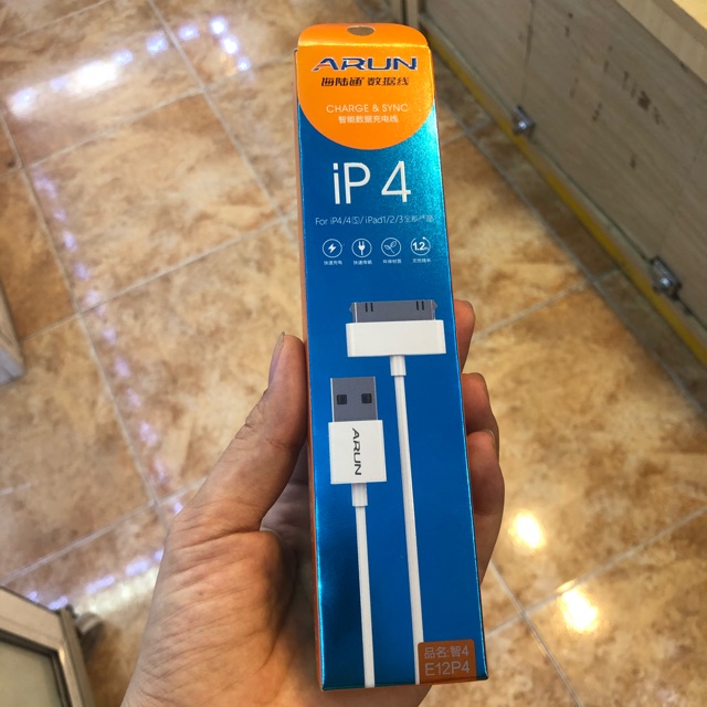 Cáp sạc IP4/4s/máy tính bảng táo 1/2/3/4 arun