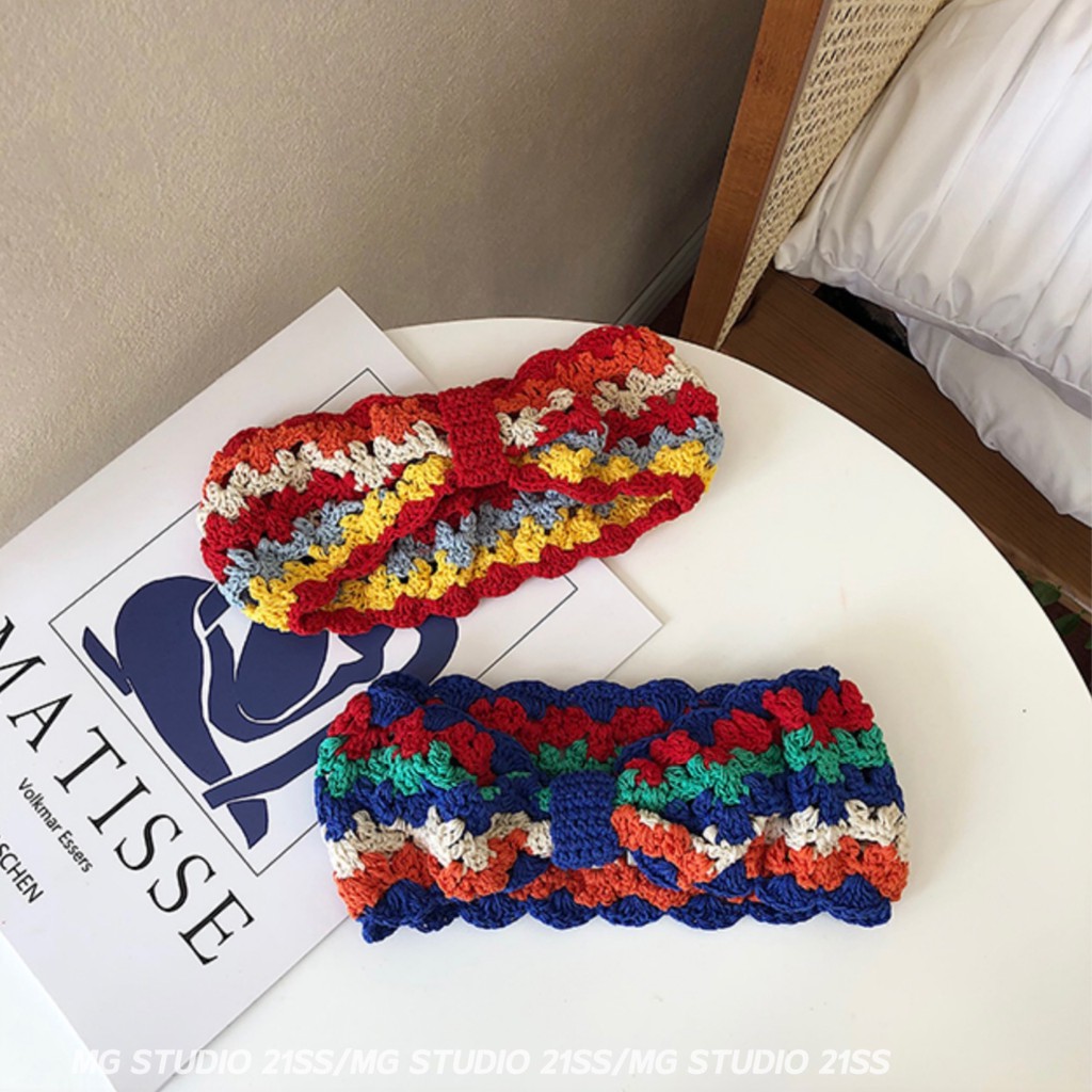 Băng Đô MG STUDIO Thiết Kế Đan Tay Phong Cách Vintage