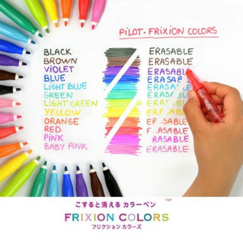 BÚT LÔNG TẨY XÓA ĐƯỢC PILOT FRIXION COLORS