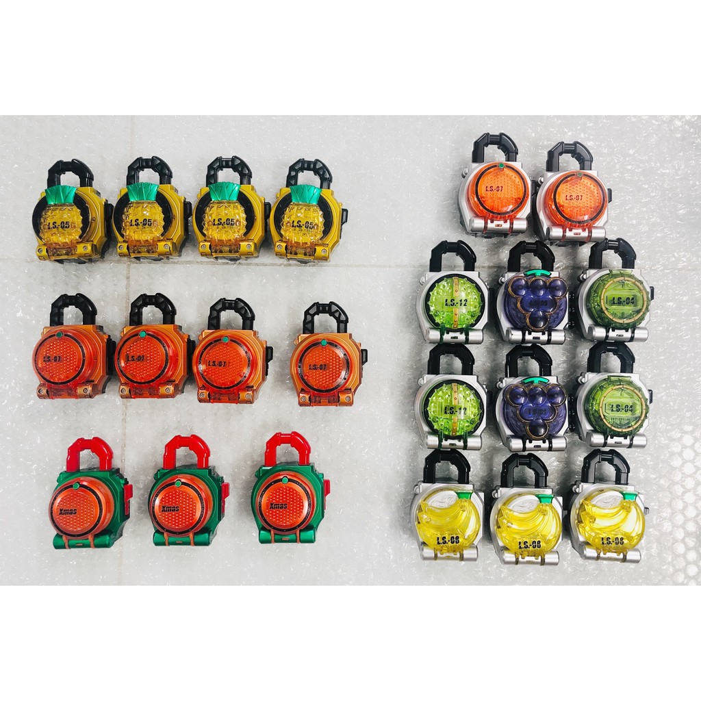 Đồ chơi Candy Gashapon Lockseed clear có thoại- Kamen Rider Gaim siêu nhân mặt nạ trái cây.