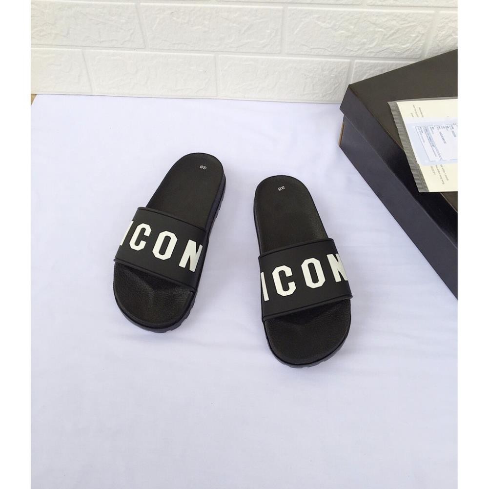 HOT-  Dép lê nam quai ngang chữ nổi , dép ICON - VIP