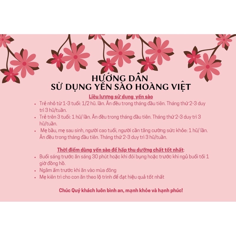 [30% YẾN TƯƠI] YẾN HŨ CHƯNG SẴN HOÀNG VIỆT 70ml- ĐỦ 8 VỊ | BigBuy360 - bigbuy360.vn