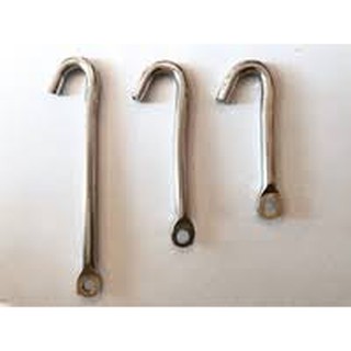 Móc quạt, đèn trần inox chôn tường