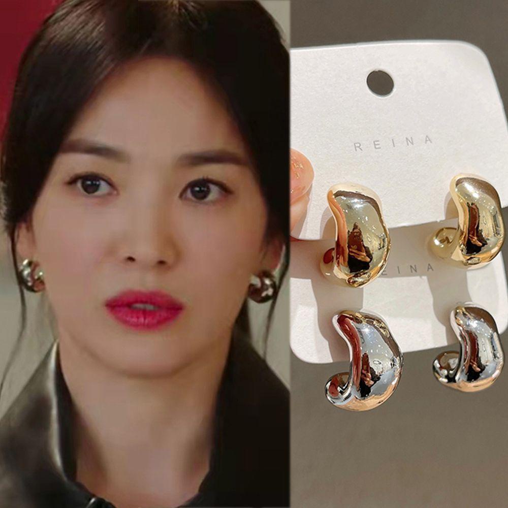 FORBETTER Bông Tai Thời Trang Phong Cách Baroque Ngọt Ngào Dành Cho Nữ