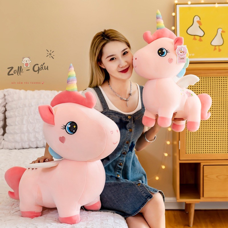 NEW Gấu bông kỳ lân cánh tiên Unicorn Gấu bông nhập khẩu cao cấp