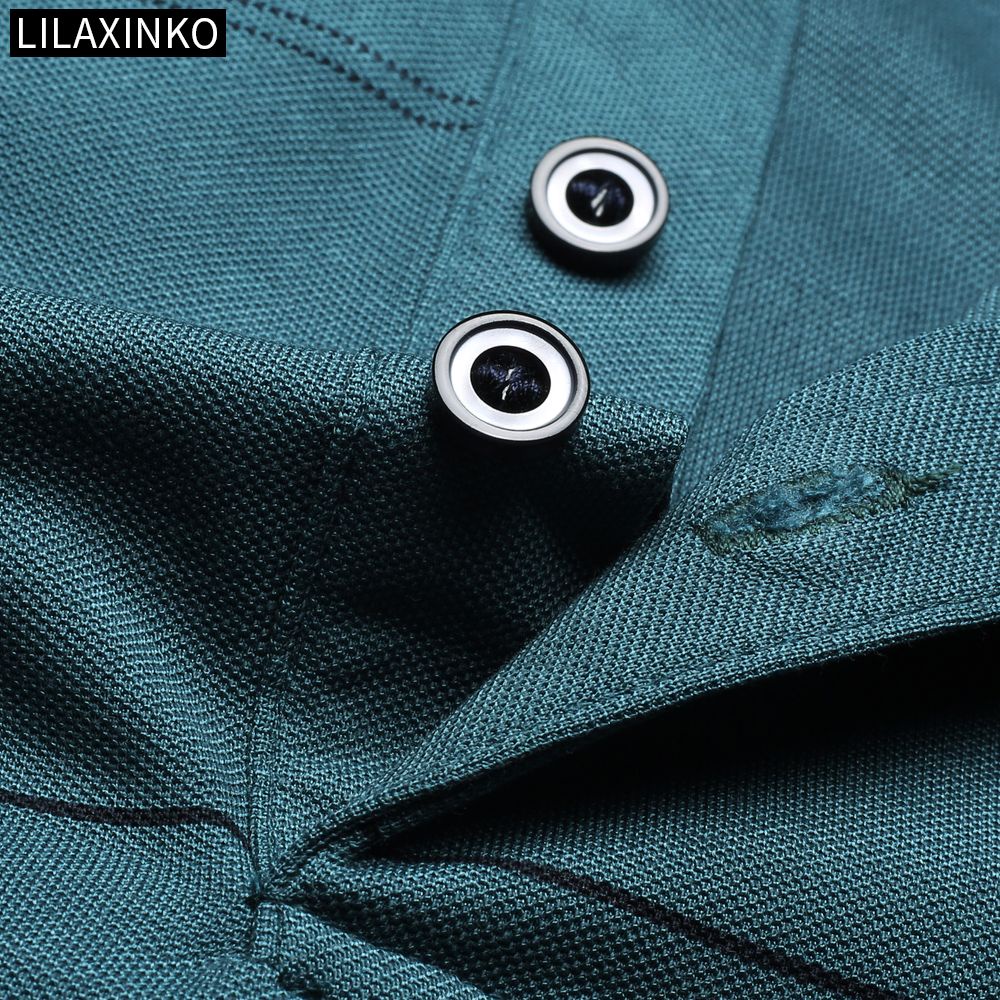 Áo Thun Polo Cotton Tay Dài Kẻ Sọc 5 Màu Thời Trang Thu Đông Cho Nam