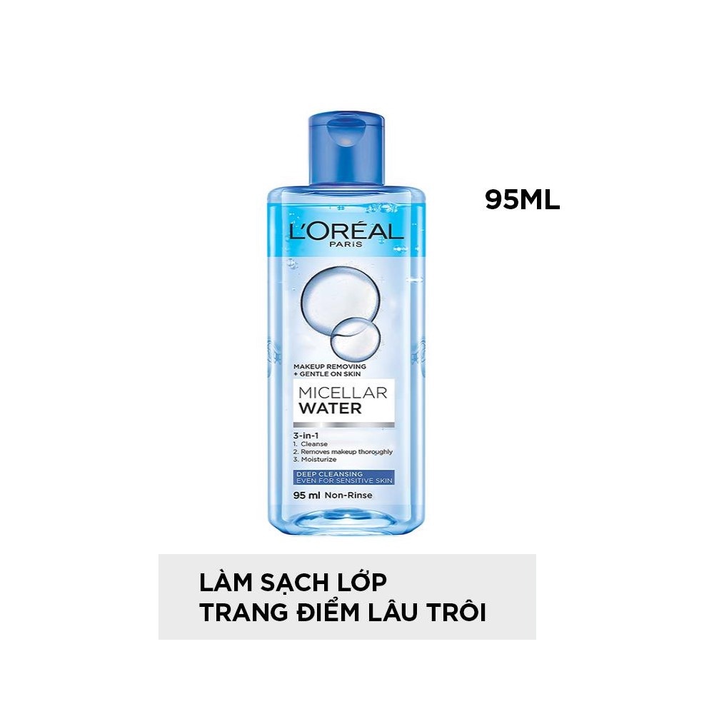 Nước tẩy trang làm sạch sâu 3in1 L’oreal Micellar Water 400ml