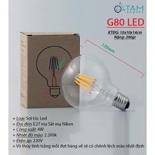 [LOẠI 1] Bóng đèn Edison Led bóng Tròn (G80 - G95)