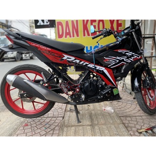 Tem Rời Raider mẫu hayabusa màu đen đỏ trắng