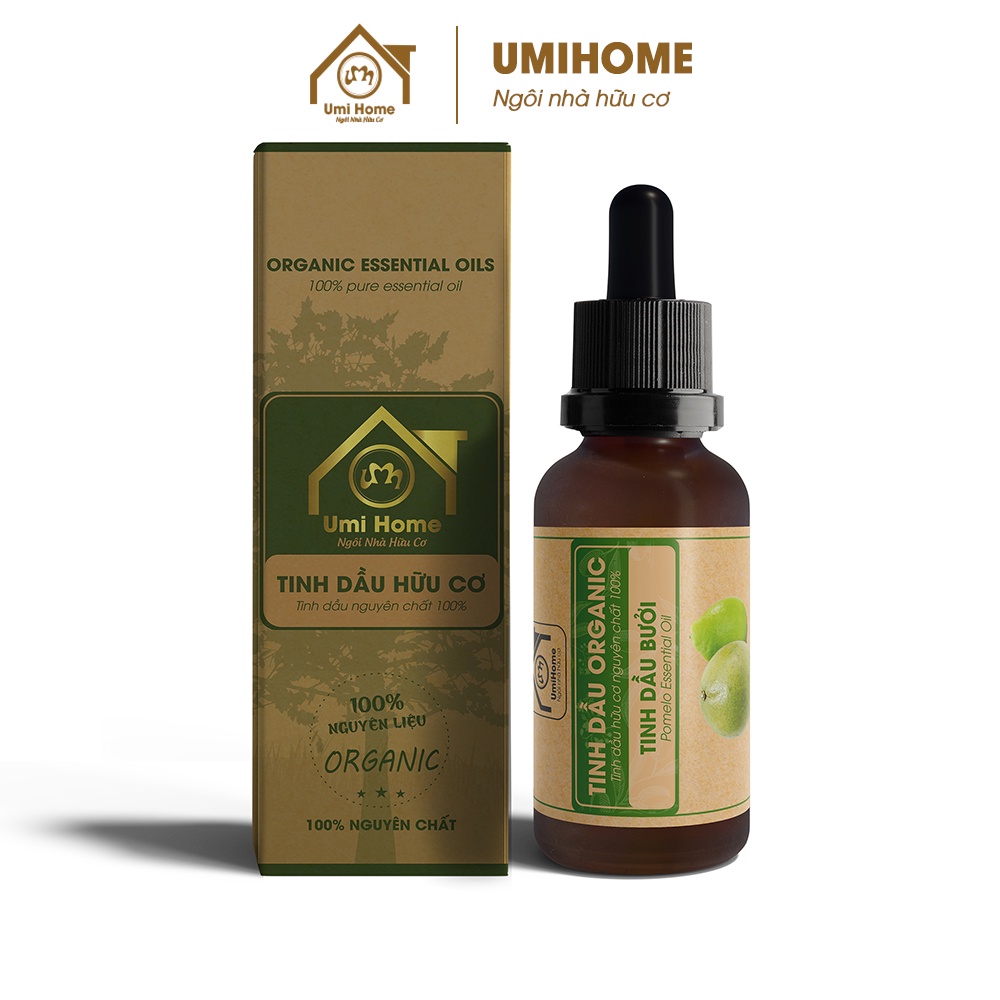 Tinh dầu thơm phòng bưởi hữu cơ UMIHOME nguyên chất hương thơm thư thái giúp dưỡng tóc và kích mọc tóc