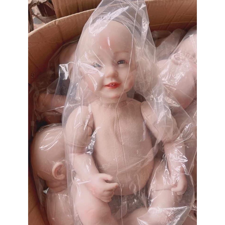 Búp Bê Tái Sinh KEIUMI Trọc Thân Gòn 50 cm - Reborn Toddler Semi Soft Vinyl Doll 20inch