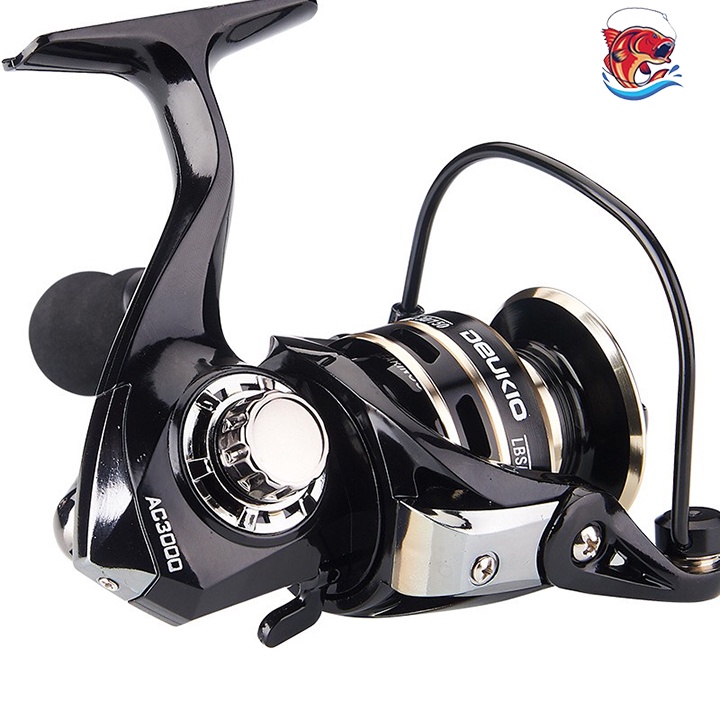 Máy câu cá kim loại DEUKIO AC 2000-7000 đủ size dùng câu lure câu lăng xê MCC-2