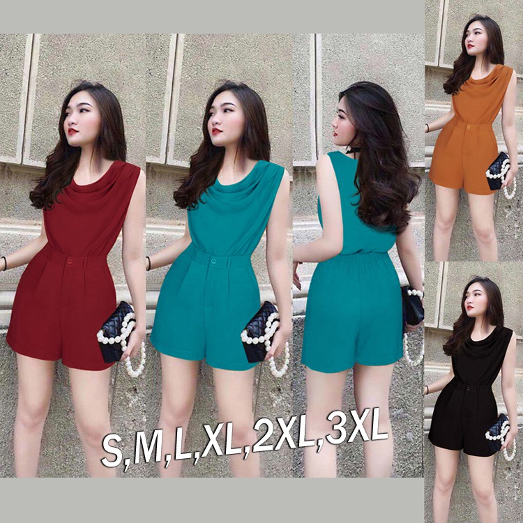 Set nguyên bộ quần short lưng thun áo cổ đỗ xinh xắn J1125