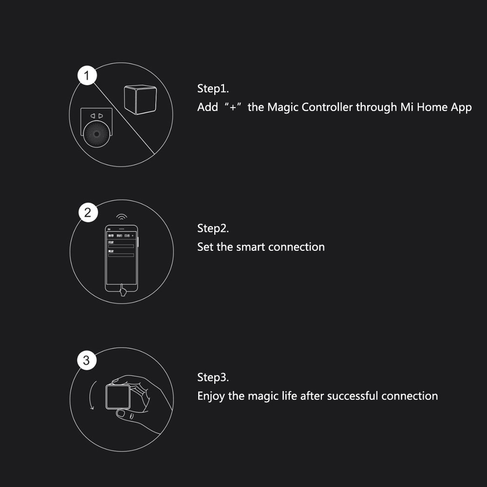 Ĩ Xiaomi Aqara Magic Cube Remote Controller Sensor Six Actions Zigbee Version Work with Gateway for Xiaomi Smart Home Ki