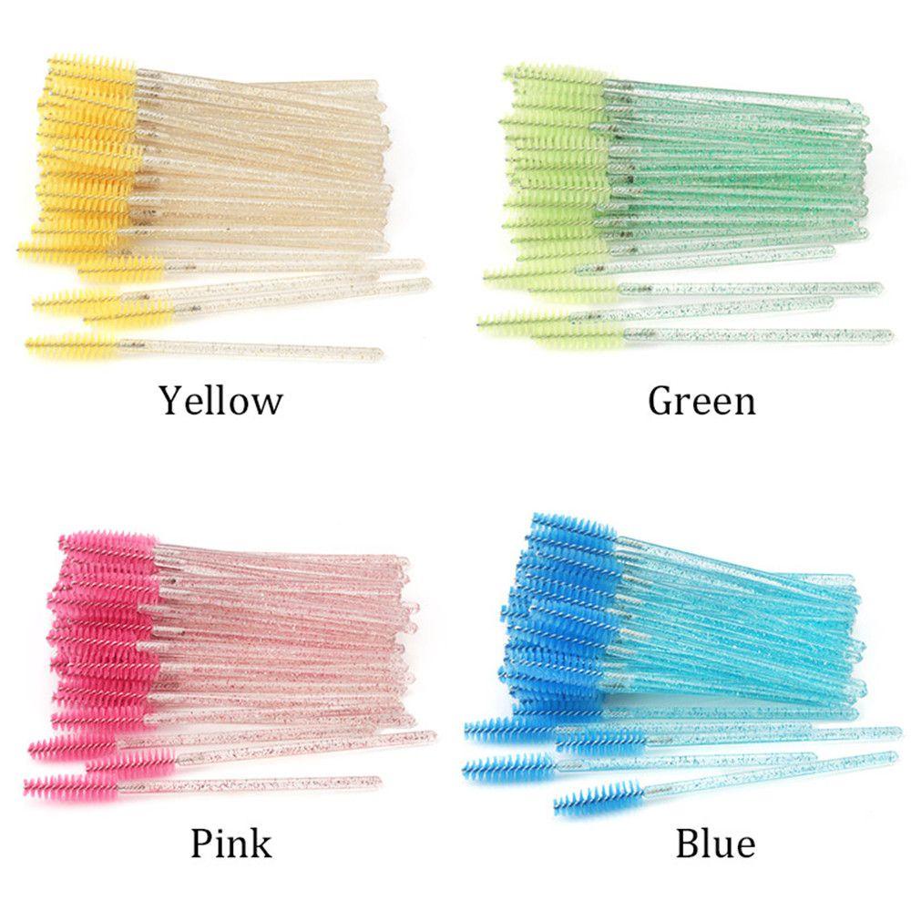 50 Cọ chải lông mi mascara trong suốt dùng một lần dùng ghép mi làm đẹp hiệu quả