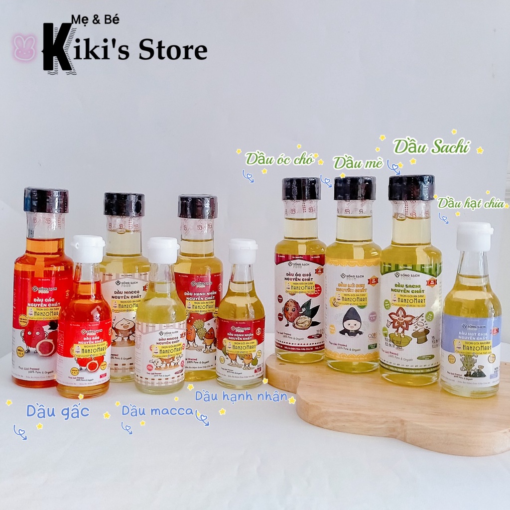 Tổng hợp Dầu Sống Sạch Food cao cấp cho bé ăn dặm 60ml/150ml