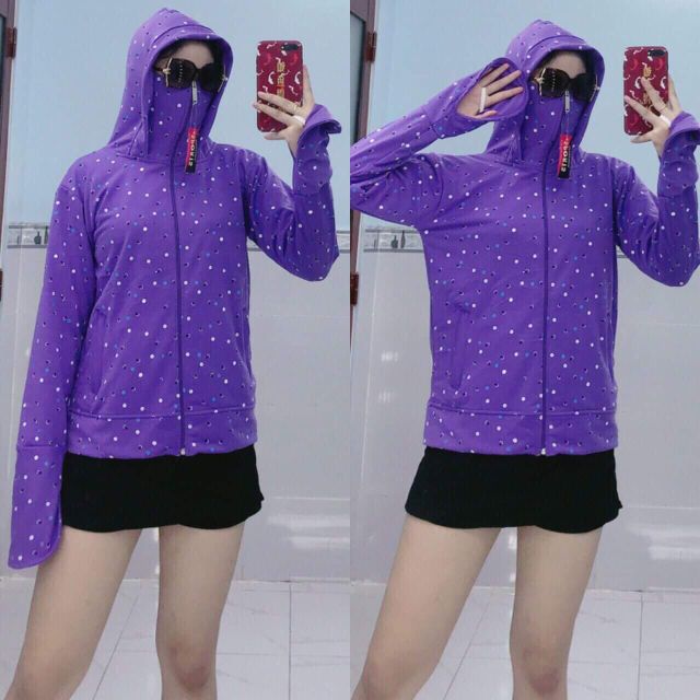 Áo chống nắng hoa, da cá, giá rẻ