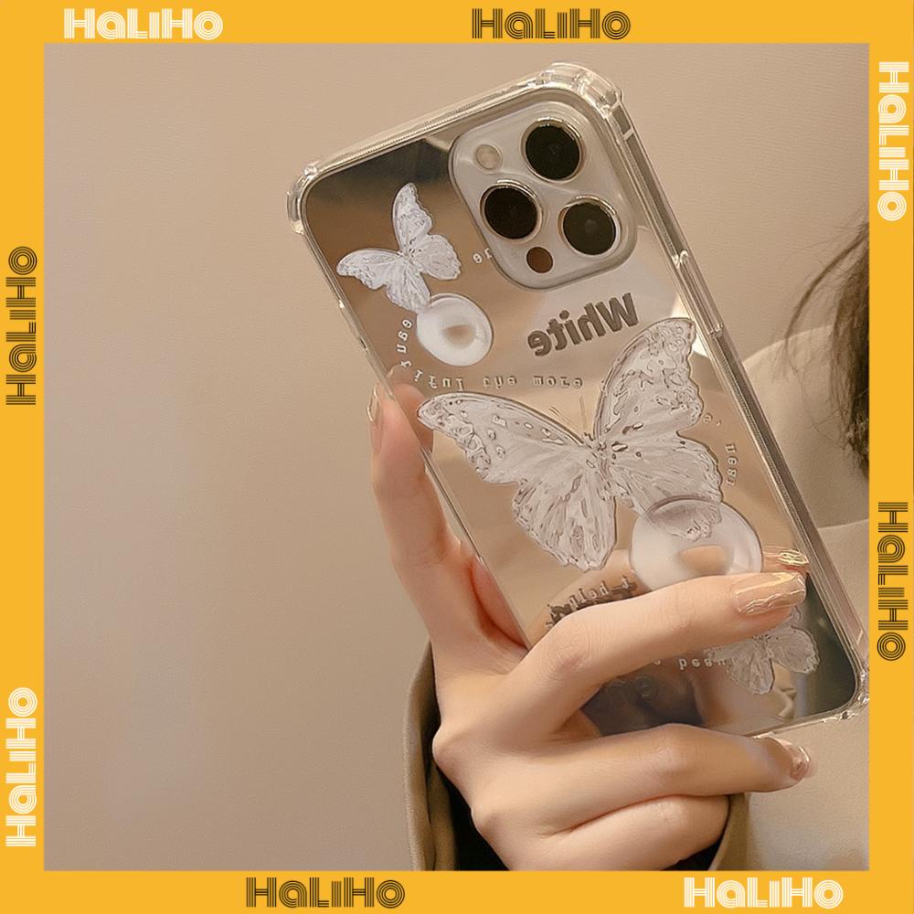 Ốp điện thoại Acrylic tráng gương chống sốc bảo vệ camera thích hợp cho iPhone 11 13 Pro Max 12 Pro Max 7 Plus xr
