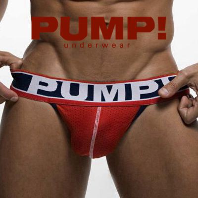 PUMP Đồ lót nam Sexy Thấp eo Lưới Thoáng khí mềm mại Jockstrap G-String Thong