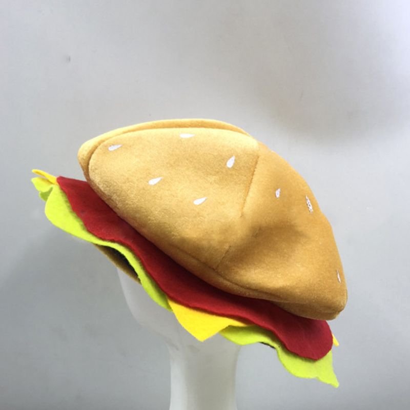 Mũ hóa trang kiểu bánh hamburger cho lễ halloween