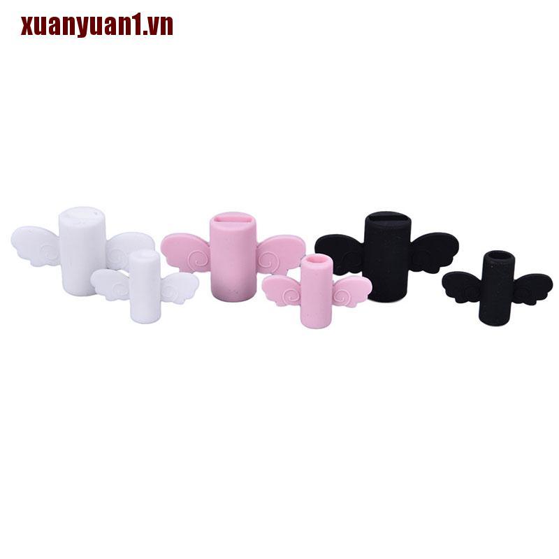 [xuanyuan1] 2 Dụng Cụ Quấn Bảo Vệ Dây Cáp USB Hình Đôi Cánh Thiên Thần Dễ Thương