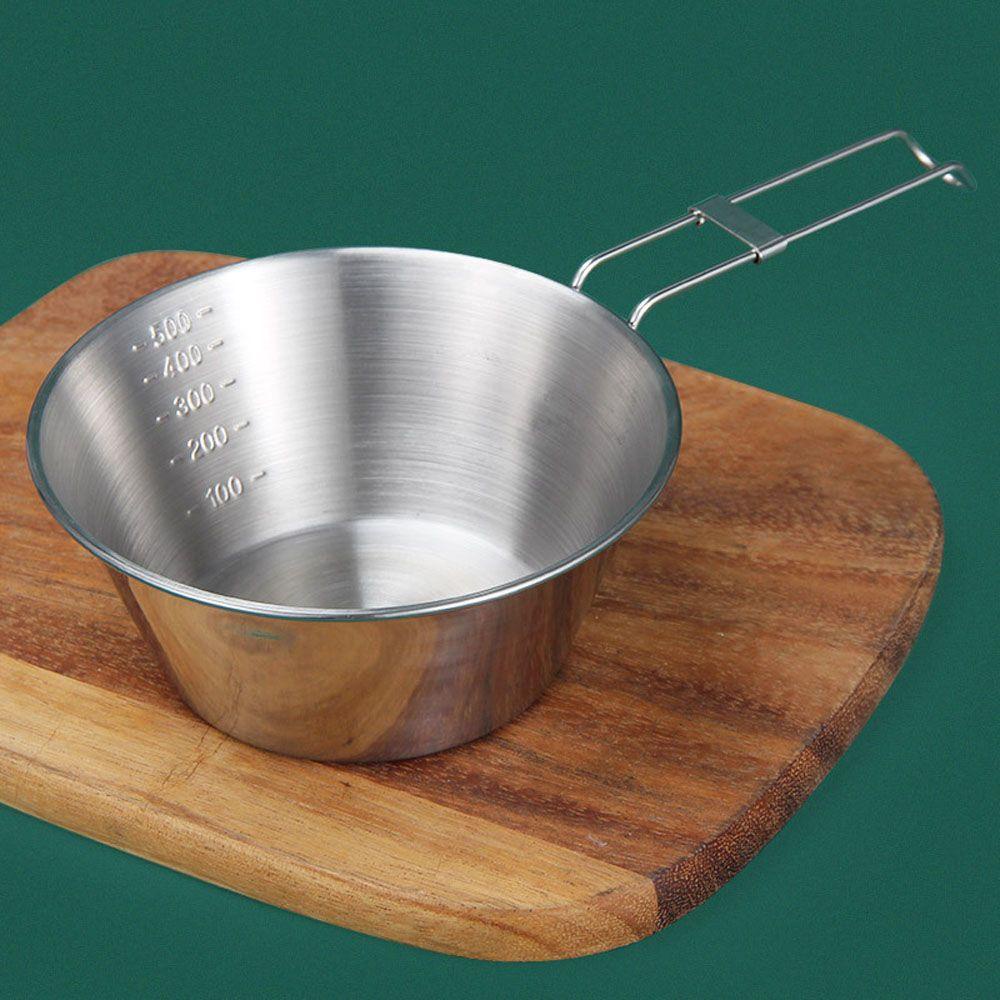 Tô Ăn Súp Bằng Thép Không Gỉ Có Thể Gấp Gọn Tiện Dụng Khi Đi Cắm Trại