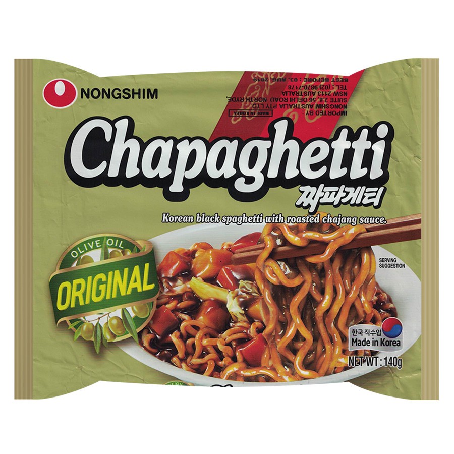 Lốc 5 Gói Mì tương đen (spaghetti) Chapaghetti Nongshim (140g / gói) | WebRaoVat - webraovat.net.vn