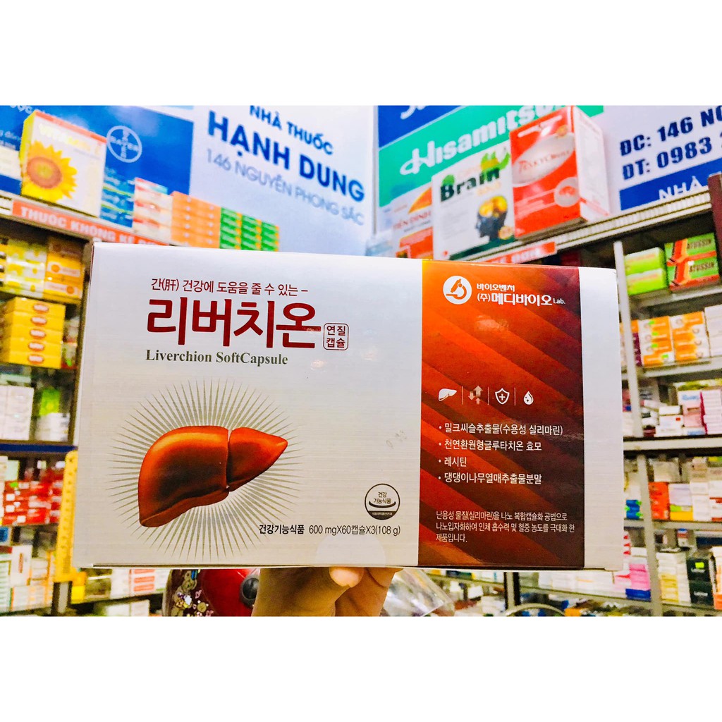 Bổ Gan LIVERCHION Hộp 60 Viên - Hỗ trợ bảo vệ tế bào gan, tăng cường chức năng gan.