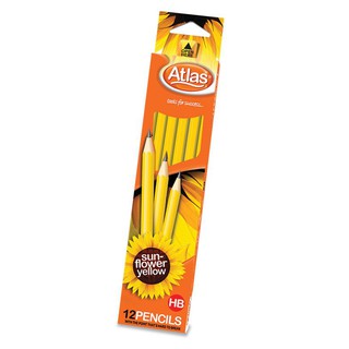 Bút chì gỗ kỹ thuật siêu cứng Pencil Atlas Sunflower Yellow HB