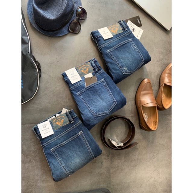 Quần jean nam rách ống ôm xuất dư cao cấp | BigBuy360 - bigbuy360.vn