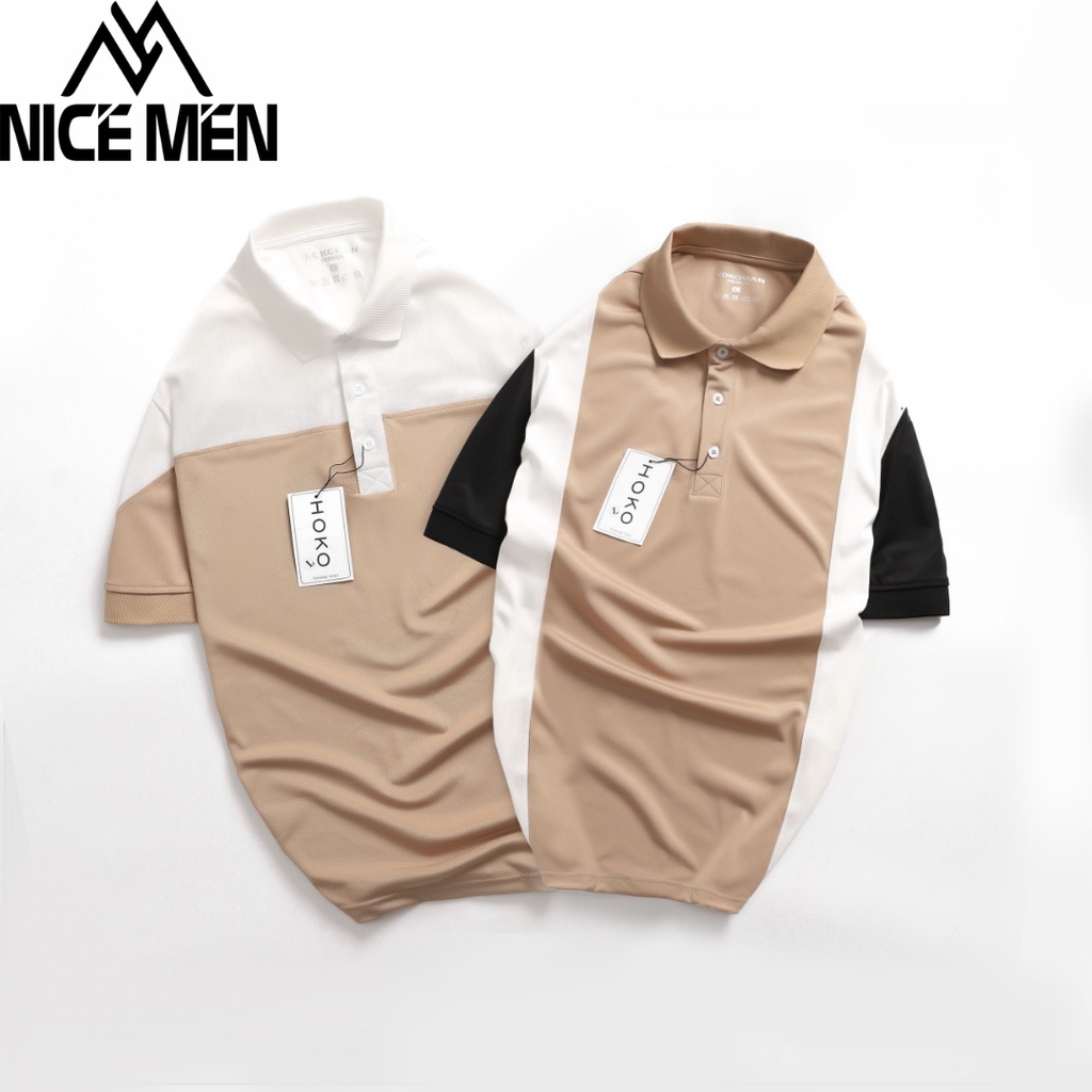 Áo thun nam POLO trơn vải cá sấu cotton cao cấp ngắn tay cực sang trọng lịch lãm NICEMENCS14