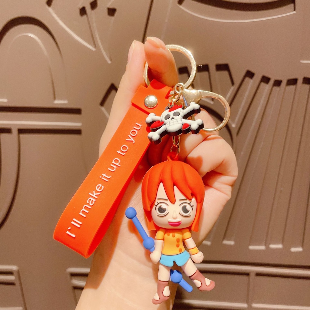 Móc khóa nhân vật hoạt hình đảo hải tặc One Piece Luffy Sandy Usopp Nami Robin Brook