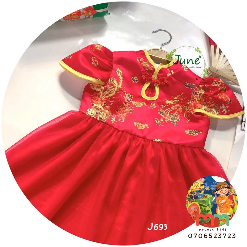 Đầm bé gái dễ thương, đầm hoa văn cao cấp giá sale cho bé gái từ 9kg đến 32kg (chat với Shop để được tư vấn size ạ)