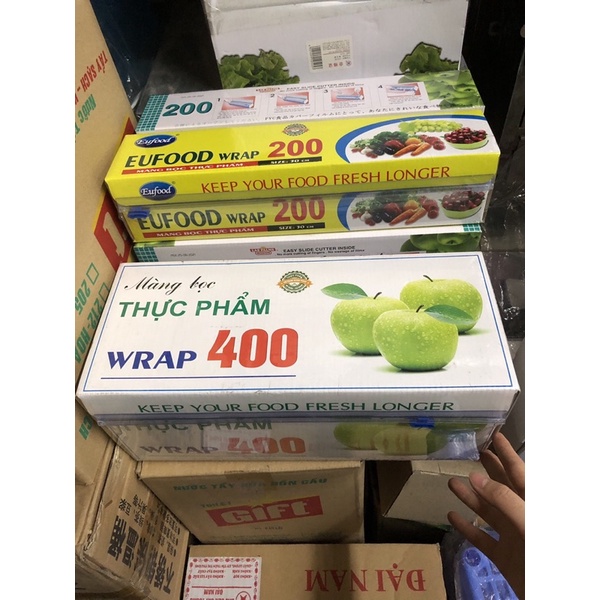 Màng bọc thực phẩm eufood 200, 30 cm chính hãng freeship