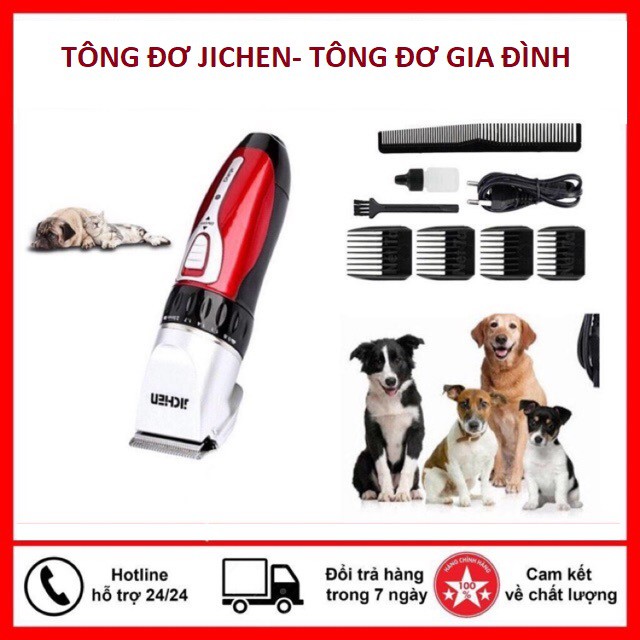 Tông đơ cắt tóc- tông đơ gia đình Jichen- tặng kèm bộ quà tặng