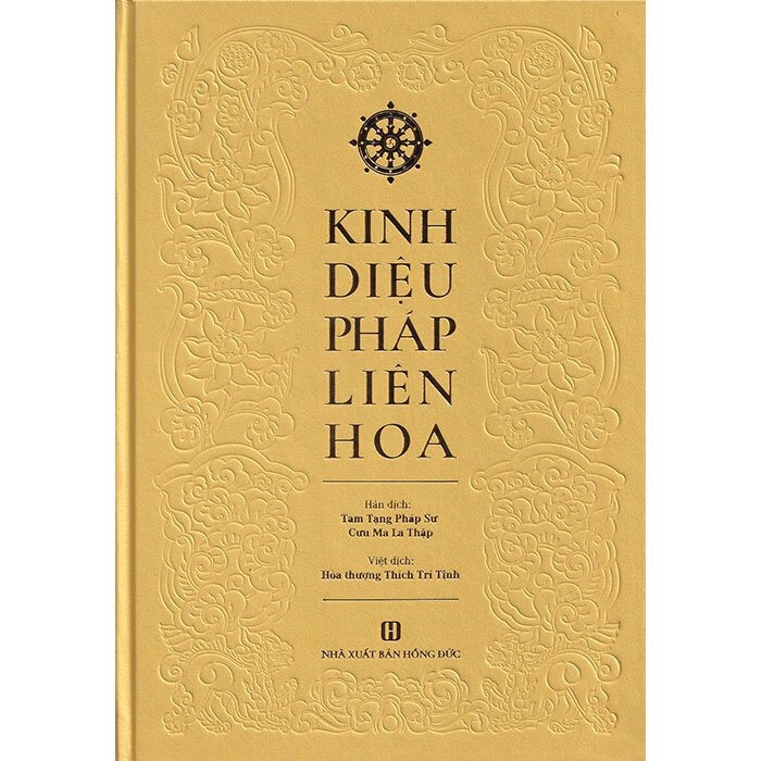 Sách - Kinh Diệu Pháp Liên Hoa - Bản cao cấp, bìa cứng màu vàng