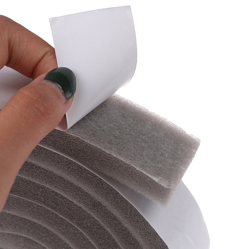 Good quality Waterproof 2M Door Window Sealing Strips Sound-Proof Foam Sticky Tape Noise Insulation Excluder Tape Roll Sealing Strip