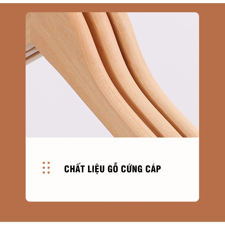 Móc treo quần áo QA3 - thiết kế đệm vai chống trượt. Đầu xoay 360 độ, sơn phủ chống mốc